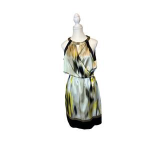Ellie Tahari | Silk Grecian Faux Wrap Josie Dress | 8